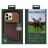 Santa Barbara Polo Racquet Club iPhone 14 Pro Timothy Cüzdanlı Standlı Kapak - Siyah