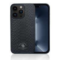 Santa Barbara Polo Racquet Club iPhone 15 Knight Deri Kapak - Kırmızı