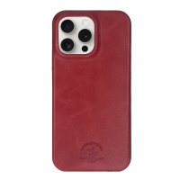 Santa Barbara Polo Racquet Club iPhone 15 Pro Elton Genuine Magsafe Deri Kapak - Kırmızı