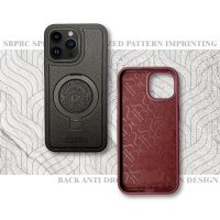 Santa Barbara Polo Racquet Club iPhone 15 Pro Max Primo Magsafe Stand Kapak - Kahverengi