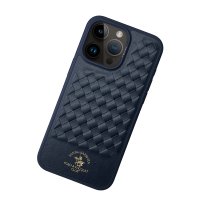 Santa Barbara Polo Racquet Club iPhone 15 Pro Max Ravel Deri Kapak - Lacivert