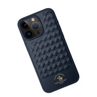 Santa Barbara Polo Racquet Club iPhone 15 Pro Max Ravel Deri Kapak - Lacivert