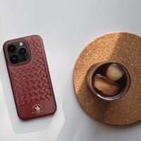 Santa Barbara Polo Racquet Club iPhone 15 Pro Max Ravel Deri Kapak - Siyah