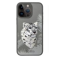 Santa Barbara Polo Racquet Club iPhone 15 Pro Max Savanna Kapak - Snow Leopard Siyah