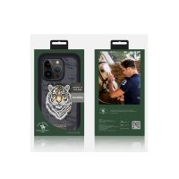 Santa Barbara Polo Racquet Club iPhone 15 Pro Max Savanna Kapak - Snow Leopard Siyah