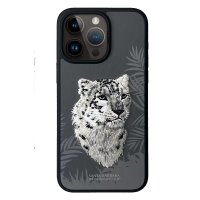 Santa Barbara Polo Racquet Club iPhone 15 Pro Max Savanna Kapak - Snow Leopard Titan Gri