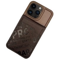 Santa Barbara Polo Racquet Club iPhone 15 Pro Max Timothy Cüzdanlı Standlı Kapak - Kahverengi