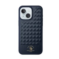 Santa Barbara Polo Racquet Club iPhone 15 Ravel Deri Kapak - Lacivert