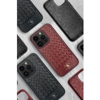 Santa Barbara Polo Racquet Club iPhone 15 Ravel Deri Kapak - Titan Gri