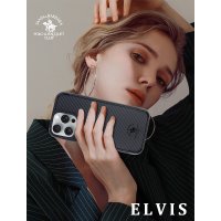 Santa Barbara Polo Racquet Club iPhone 16 Plus Elvis Karbon Magsafe Kapak - Siyah