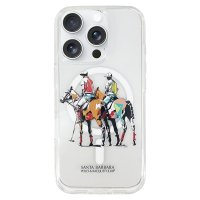 Santa Barbara Polo Racquet Club iPhone 16 Pro Max Willie Şeffaf Magsafe Kapak - Geometry
