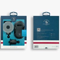 Santa Barbara Polo Racquet Club Moses 2in1 Izgara Klipsli ve Vantuzlu Araç Tutucu - Siyah