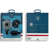 Santa Barbara Polo Racquet Club Moses 2in1 Izgara Klipsli ve Vantuzlu Manyetik Magsafe Araç Tutucu - Siyah