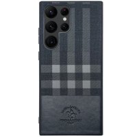 Santa Barbara Polo Racquet Club Samsung Galaxy S23 Ultra Plaid Kapak - Siyah