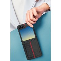 Santa Barbara Polo Racquet Club Samsung Galaxy Z Flip 5 Hazel Karbon Kapak - Siyah