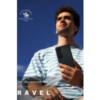 Santa Barbara Polo Racquet Club Samsung Galaxy Z Fold 5 Ravel Deri Kapak - Siyah