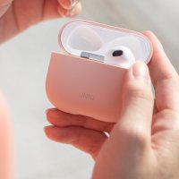 Uniq Airpods 3 (3.nesil) Lino Silikon Kılıf - Gri
