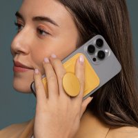 Uniq Flixa Popsocketli Manyetik Kartlık Stand - Sarı