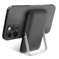 Uniq Hoveo 5.000mAh Manyetik PD Kablosuz Type-C Standlı Powerbank - Gri