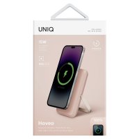 Uniq Hoveo 5.000mAh Manyetik PD Kablosuz Type-C Standlı Powerbank - Pembe