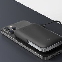 Uniq Hoveo 5.000mAh Manyetik PD Kablosuz Type-C Standlı Powerbank - Pembe