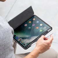 Uniq iPad Air 13 (2024) Moven Standlı Tablet Kapak - Mavi