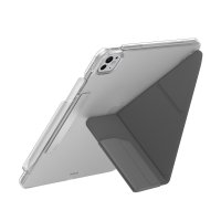Uniq iPad Pro 13 (2024) Camden Katlanabilir Tablet Kapak - Koyu Gri