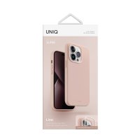 Uniq iPhone 14 Pro Lino Hue Magsafe Kapak - Pembe