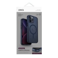 Uniq iPhone 15 Pro LifePro Xtreme Magsafe Kapak - Mavi Simli