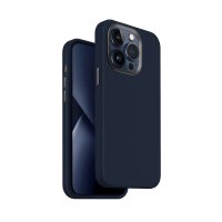 Uniq iPhone 15 Pro Max Lyden Magsafe Deri Kapak - Mavi