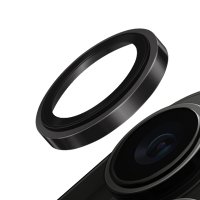 Uniq iPhone 15 Pro Max Optix Çelik Çerçeveli Sapphire Kamera Lens Koruyucu - Gri