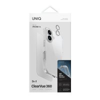 Uniq iPhone 16 Clearvue 3in1 Set Kapak - Şeffaf