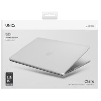Uniq Macbook Air 13 (2022) Claro Mat Macbook Kapak - Şeffaf