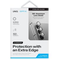 Uniq Samsung Galaxy Z Fold 6 Optix Alüminyum Kamera Lens Koruyucu - Gümüş