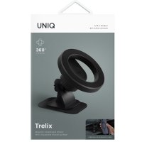 Uniq Trelix Manyetik Mıknatıslı 360 Dönen Holder - Siyah