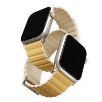 Uniq Watch 40mm Revix Premium Reversible Manyetik Kordon - Sarı-Bej