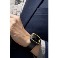 Uniq Watch 41mm Moduo Camlı Kasa Ekran Koruyucu - Siyah-Sarı