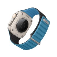 Uniq Watch 44mm Revix Evo Reversible Manyetik Kordon - Mavi-Siyah