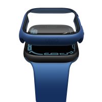 Uniq Watch 45mm Legion Camlı Silikon Kasa Koruyucu - Mavi