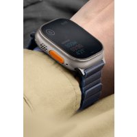 Uniq Watch 45mm Revix Premium Reversible Manyetik Kordon - Siyah-Gri