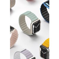 Uniq Watch 45mm Revix Reversible Manyetik Kordon - Lacivert-Gri