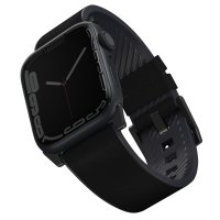 Uniq Watch 45mm Straden Su Geçirmez Deri Kordon - Siyah