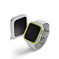 Uniq Watch Ultra 49mm Moduo Camlı Kasa Ekran Koruyucu - Sarı-Beyaz