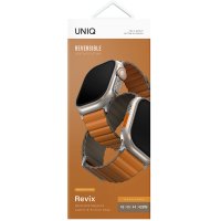 Uniq Watch Ultra 49mm Revix Premium Reversible Manyetik Kordon - Turuncu-Koyu Yeşil