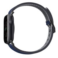Uniq Watch Ultra 49mm Straden Su Geçirmez Deri Kordon - Mavi
