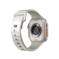 Uniq Watch Ultra 49mm Stride FKM Silikon Kordon - Beyaz