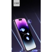 URR iPhone 14 Lazer Antidust Cam Ekran Koruyucu - Siyah