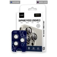 URR iPhone 14 Pro Sapphire PVDSS Kamera Lens Koruyucu - Derin Mor