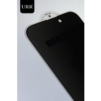 URR iPhone 14 Pro Max Matte Privacy Cam Ekran Koruyucu - Siyah
