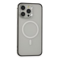 URR iPhone 15 Pro Max PVDSS Lens Titanium Edge Magsafe Kapak - Titan Gri